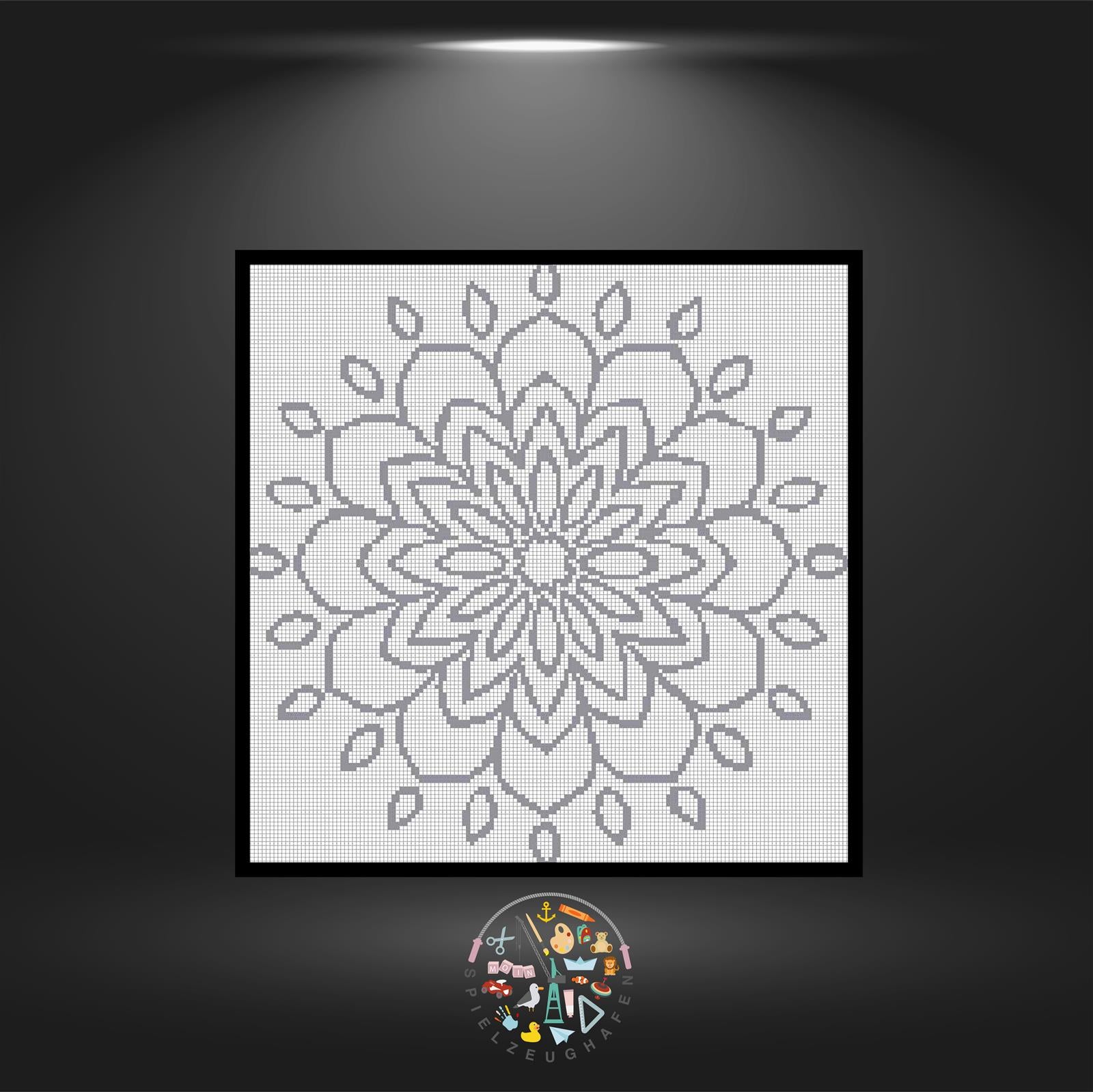 Mandala 05 - Quadratisch (OHNE STEINE)