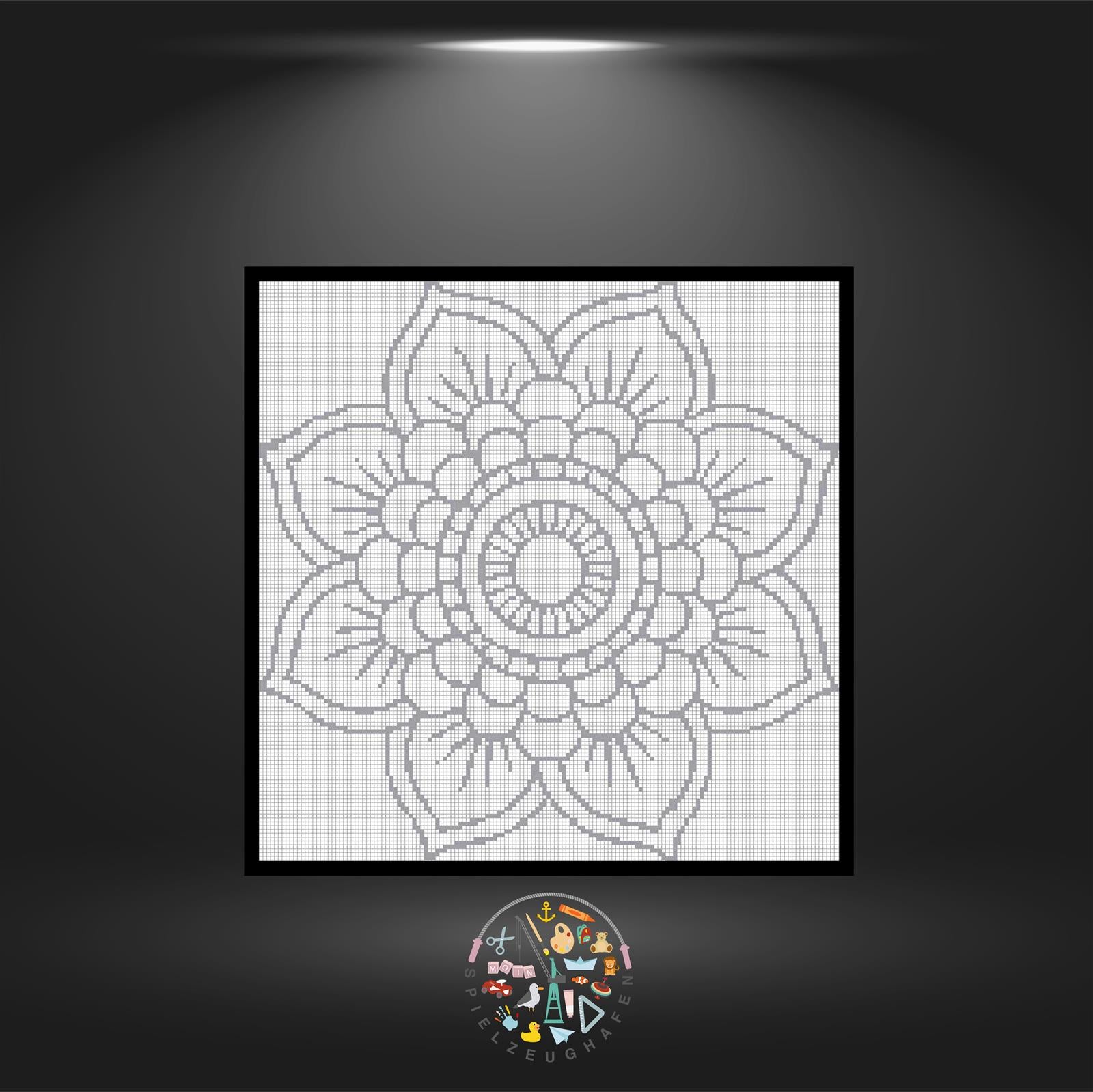 Mandala 06 - Quadratisch (OHNE STEINE)