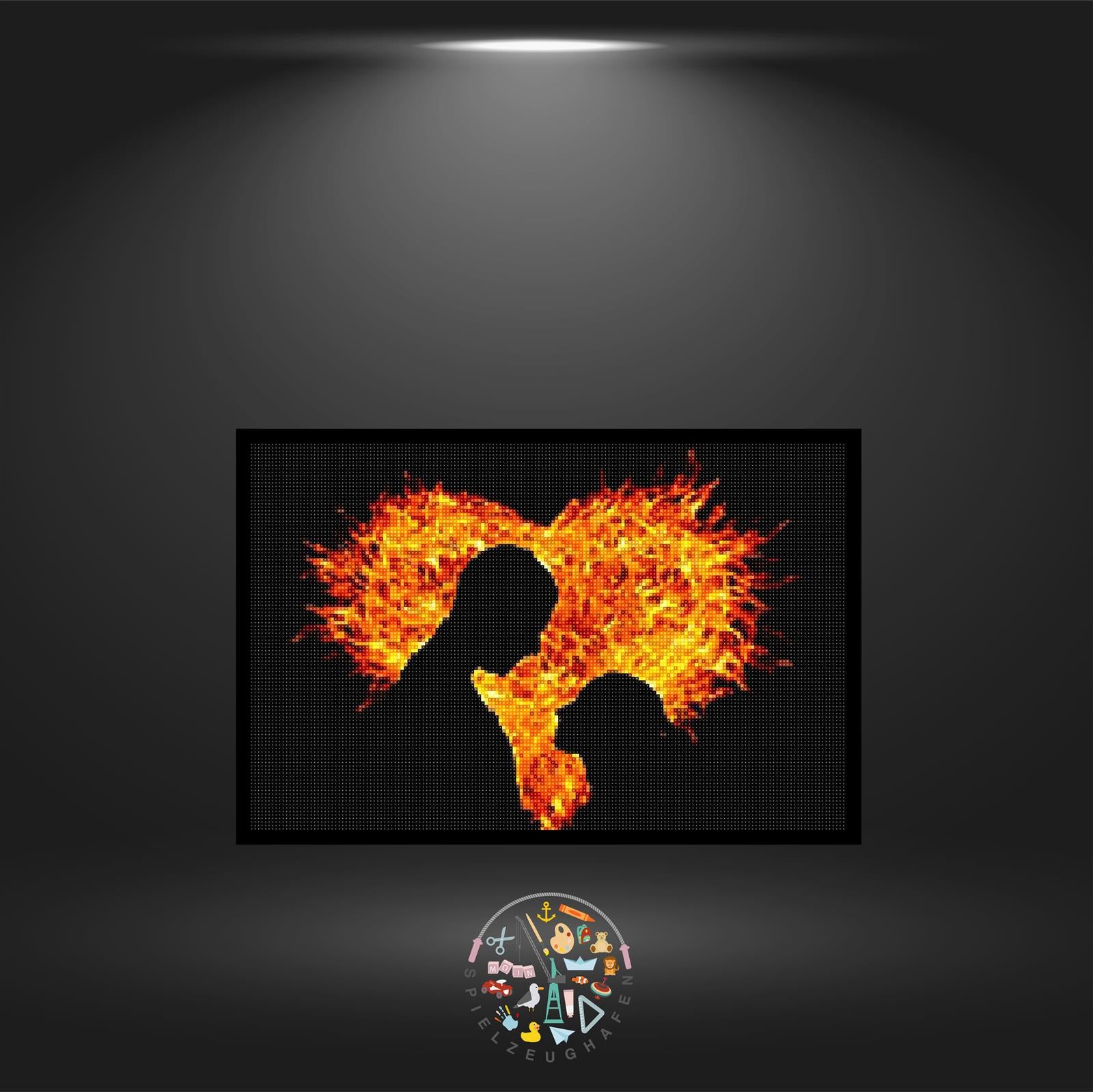 'Burning Couple' - Quadratisch