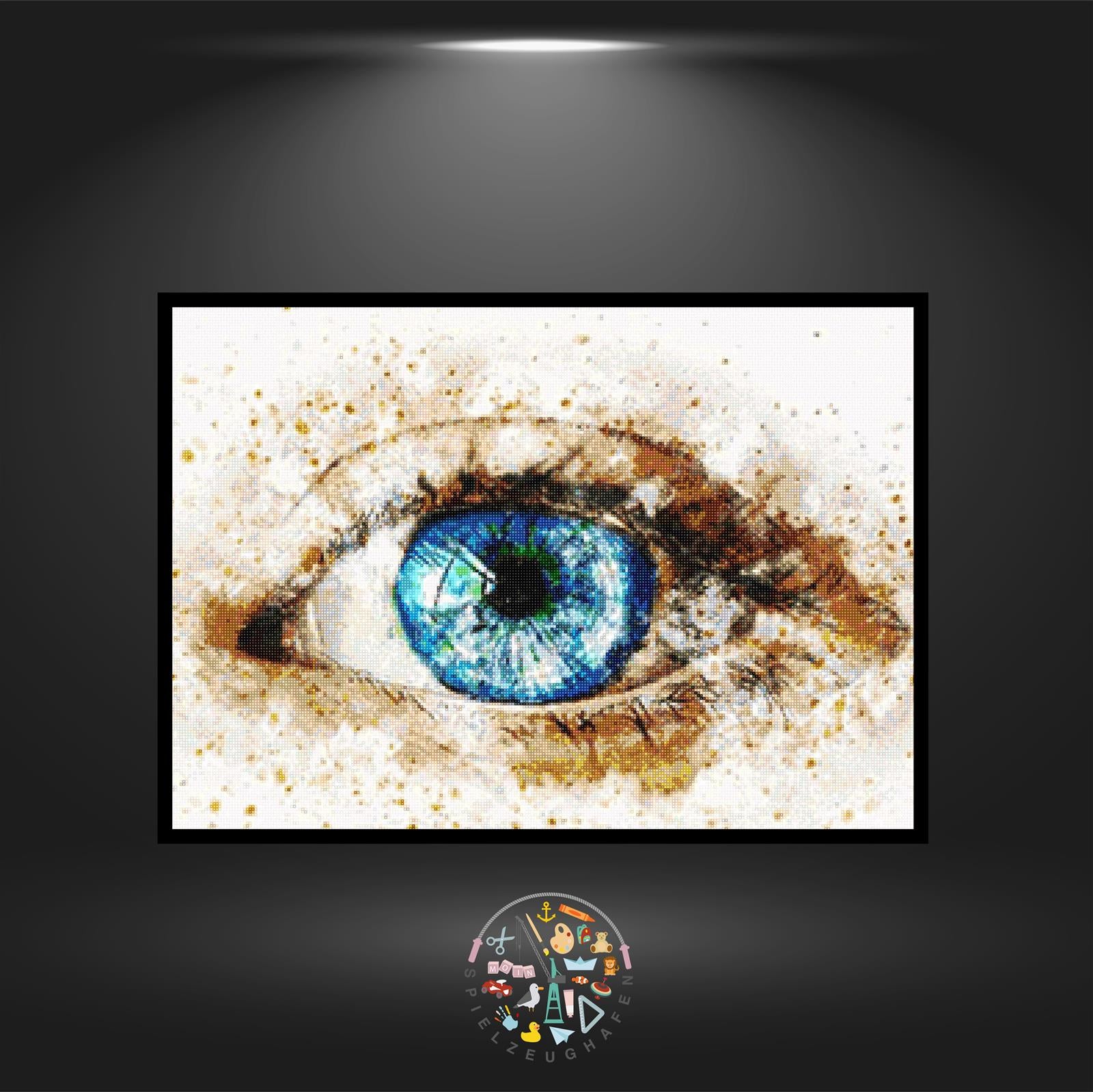 'Blue Eye' - Quadratisch