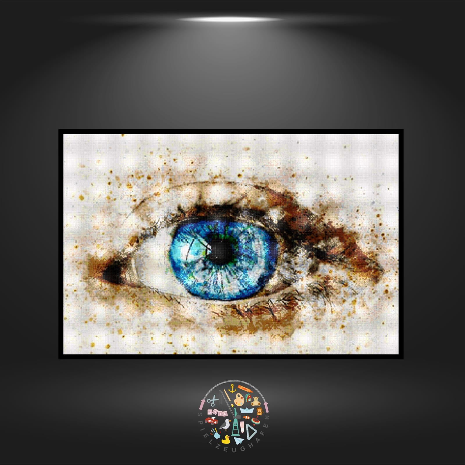 'Blue Eye' - Quadratisch