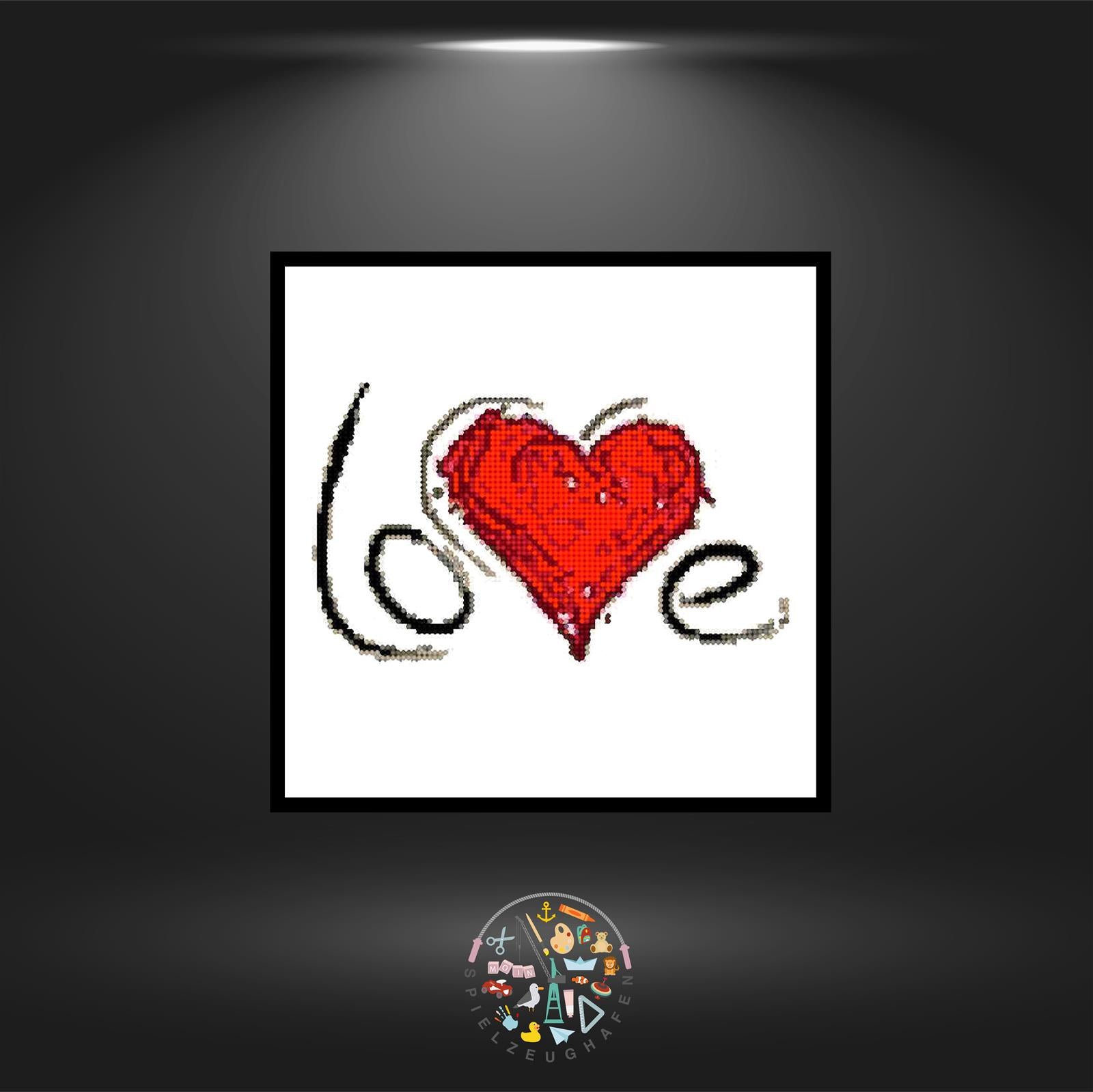 'Love' - Strass / Rhinestone