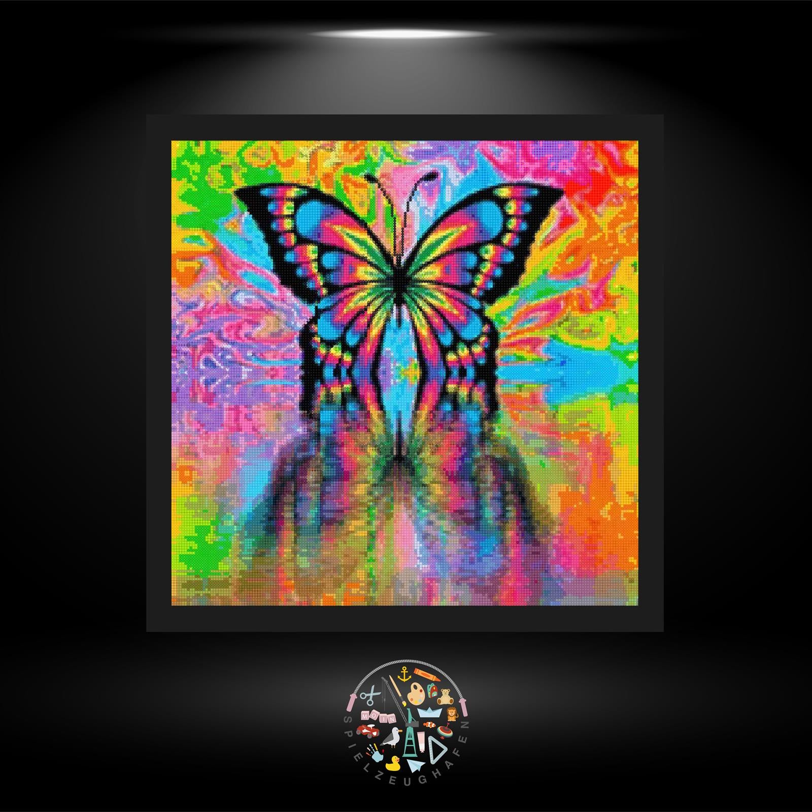 Regenbogenschmetterling - Strass / Rhinestone