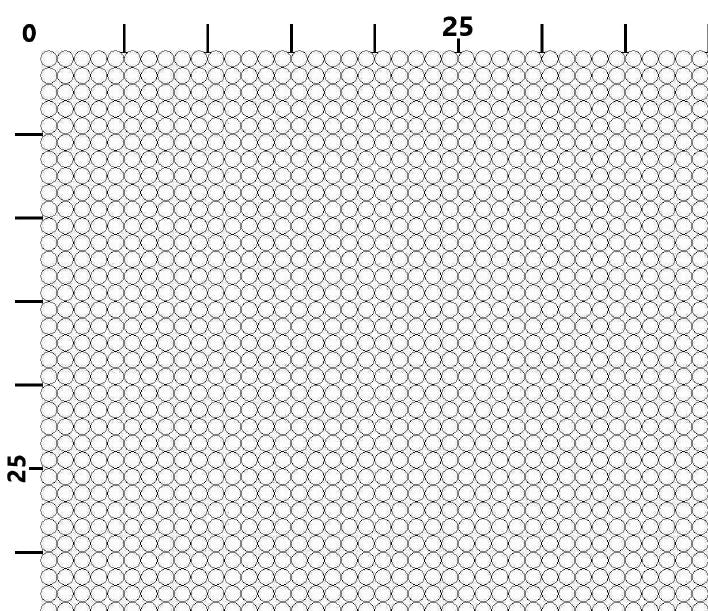 Rasterfolien für Artkal - Bügelperlen Rund 2,6mm von Spielzeughafen