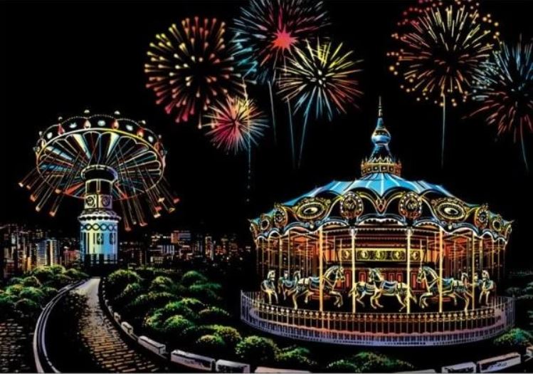 Scratch Painting Amusement Park von Spielzeughafen