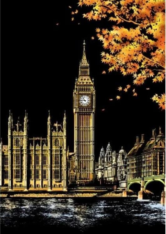Scratch Painting Big Ben von Spielzeughafen