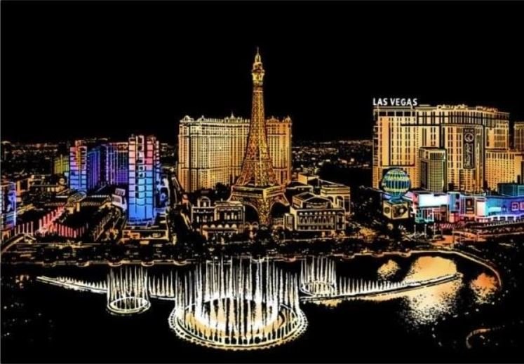 Scratch Painting Las Vegas von Spielzeughafen
