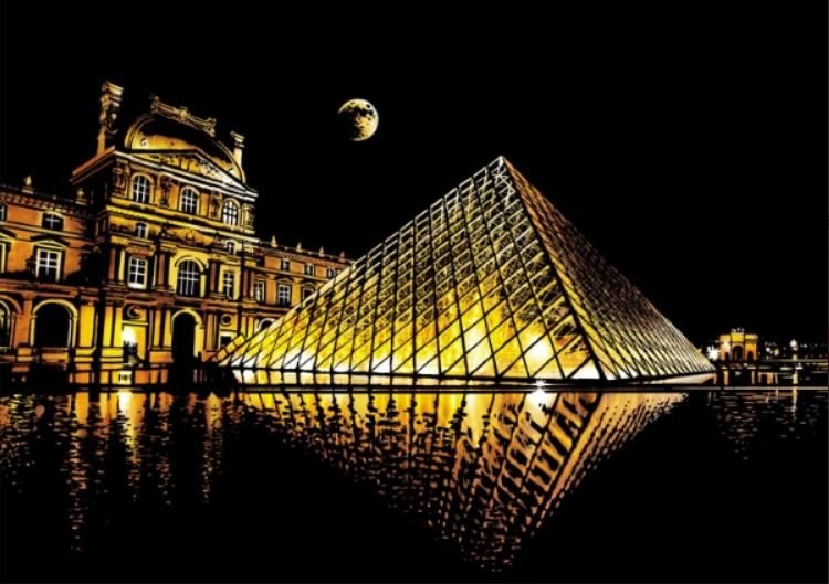 Scratch Painting Louvre von Spielzeughafen