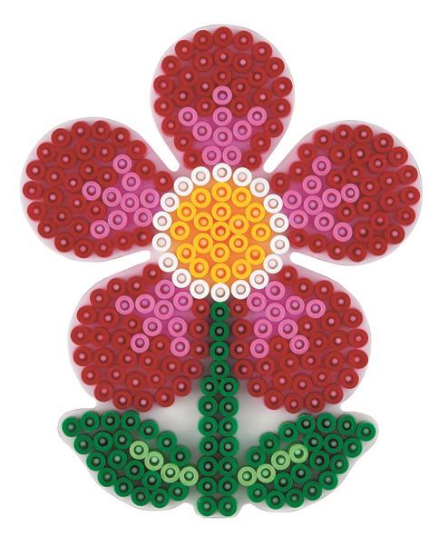 Stiftplatte für Midi Bügelperlen, Blume von Spielzeughafen