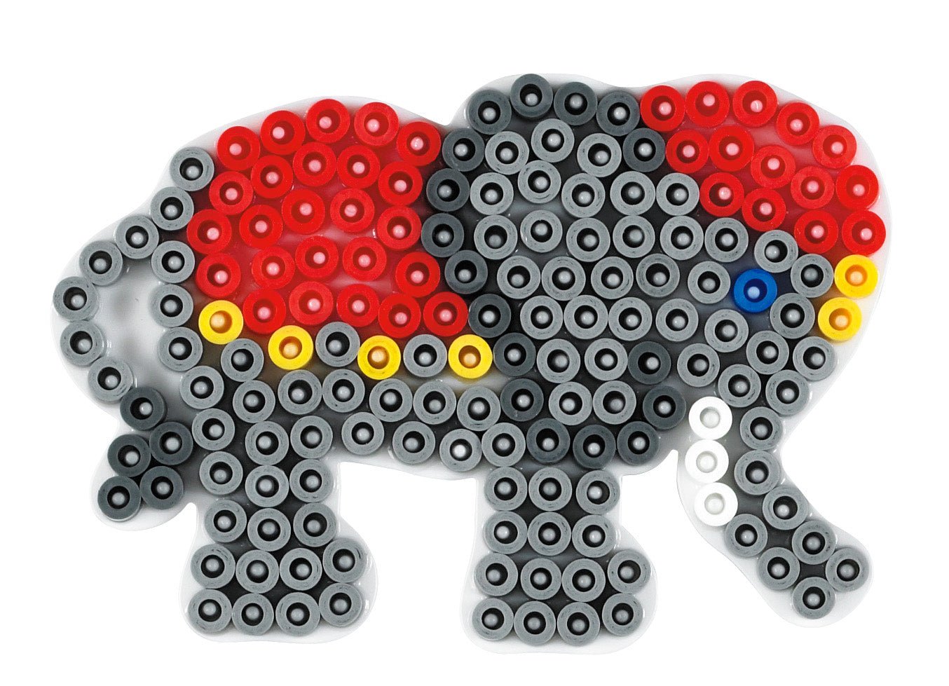 Stiftplatte für Midi Bügelperlen - Elefant klein von Spielzeughafen
