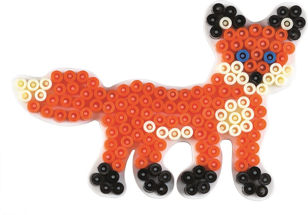 Stiftplatte für Midi Bügelperlen, Fuchs von Spielzeughafen
