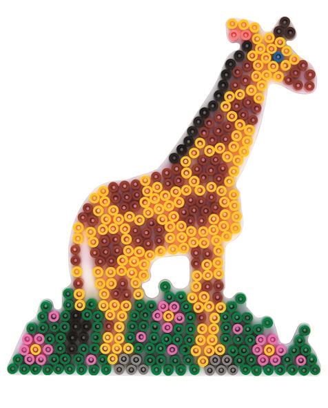 Stiftplatte für Midi Bügelperlen, Giraffe von Spielzeughafen