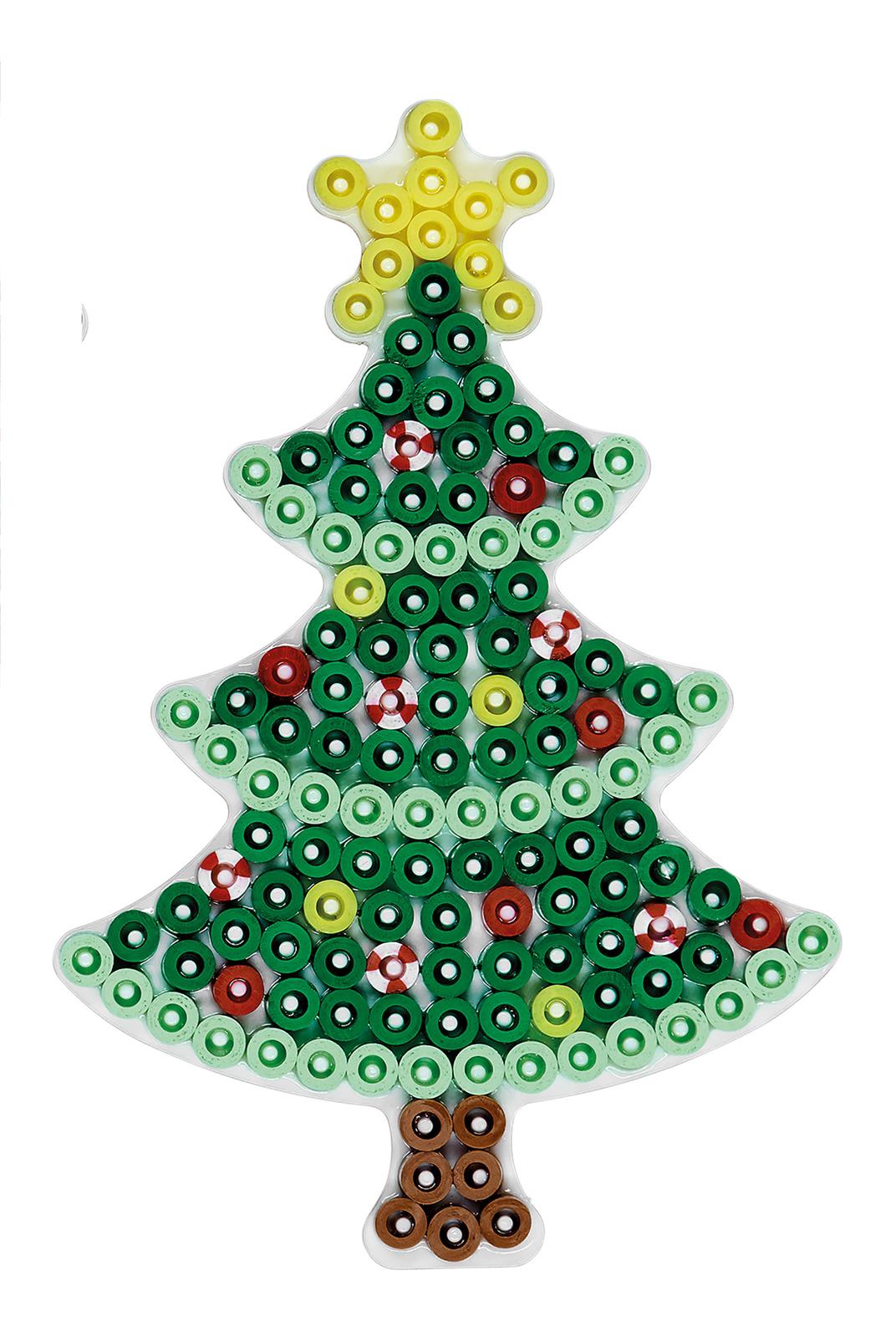 Stiftplatte für Midi Bügelperlen, Weihnachtsbaum von Spielzeughafen
