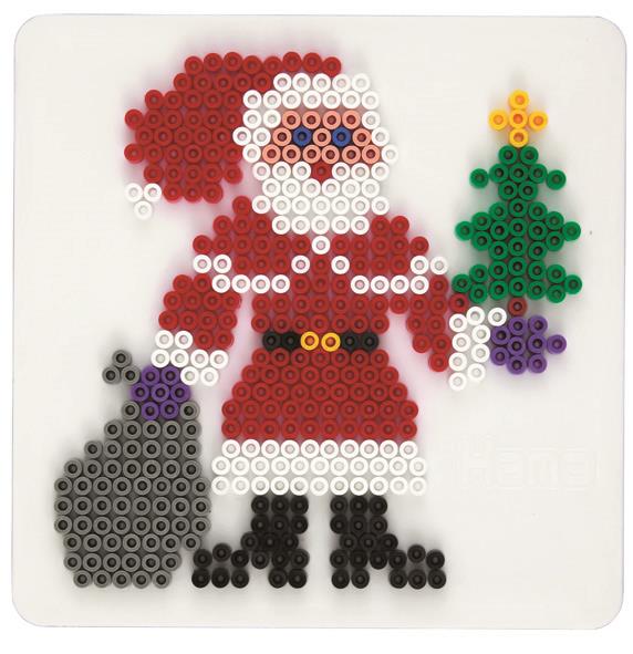 Stiftplatte für Midi Bügelperlen, Weihnachtsmann von Spielzeughafen