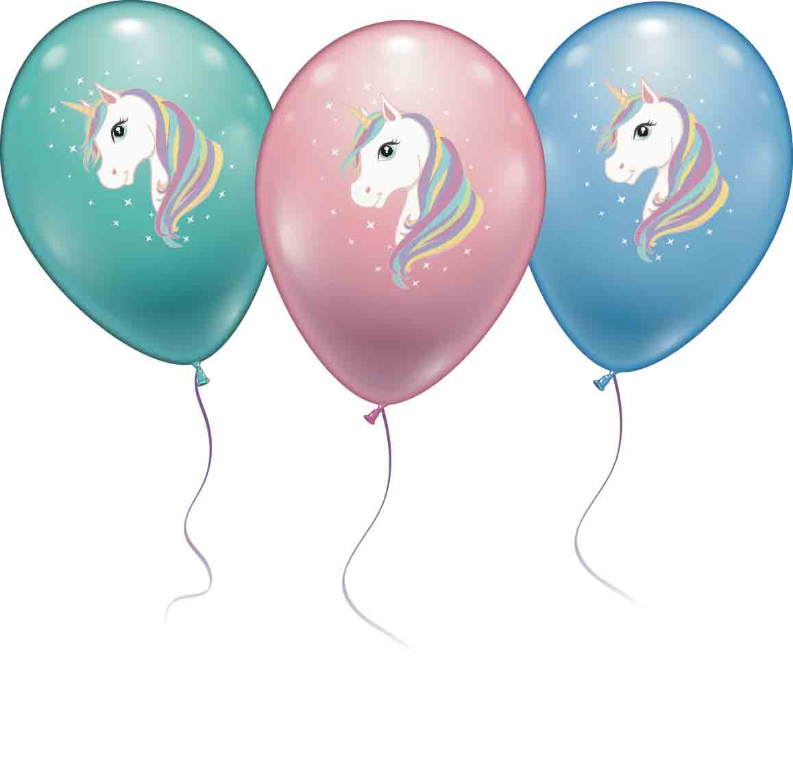 STYLEX Luftballons, Einhorn, 6er Beutel von Spielzeughafen